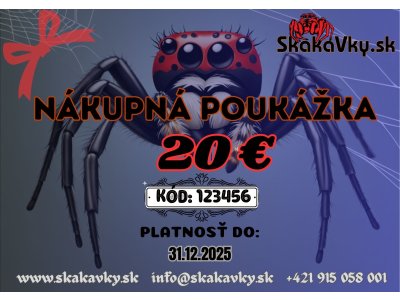 Nákupná poukážka v hodnote 20,- Eur