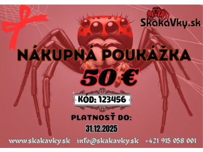 Nákupná poukážka v hodnote 50,- Eur