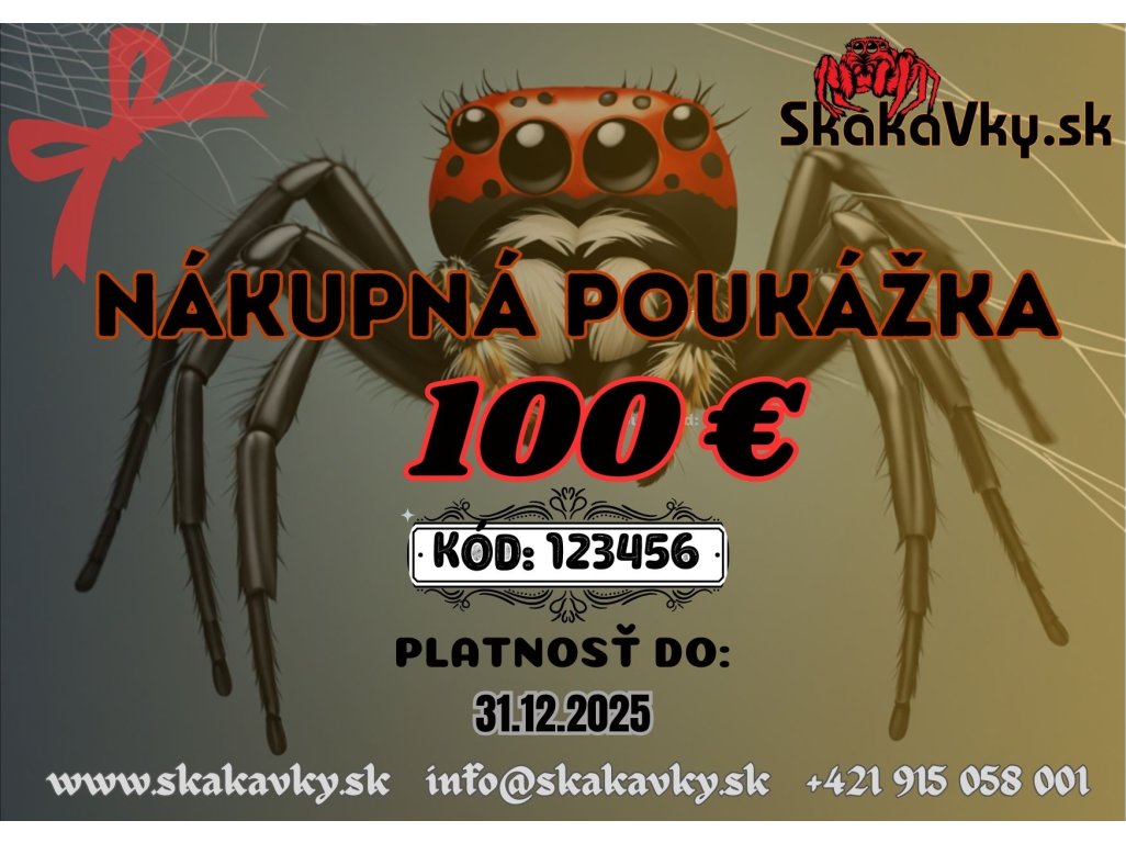 Nákupná poukážka v hodnote 100,- Eur