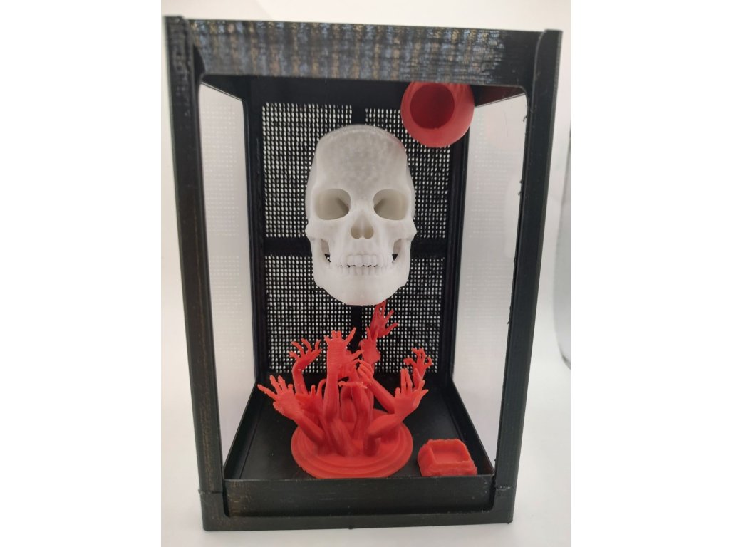 Terárium CM 3D  "HALLOWEEN DEMON" - Kompletne zariadené a s 3D stenou