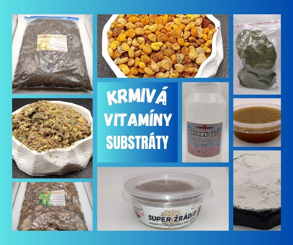 Krmivá, vitamíny, substráty a iné doplnky